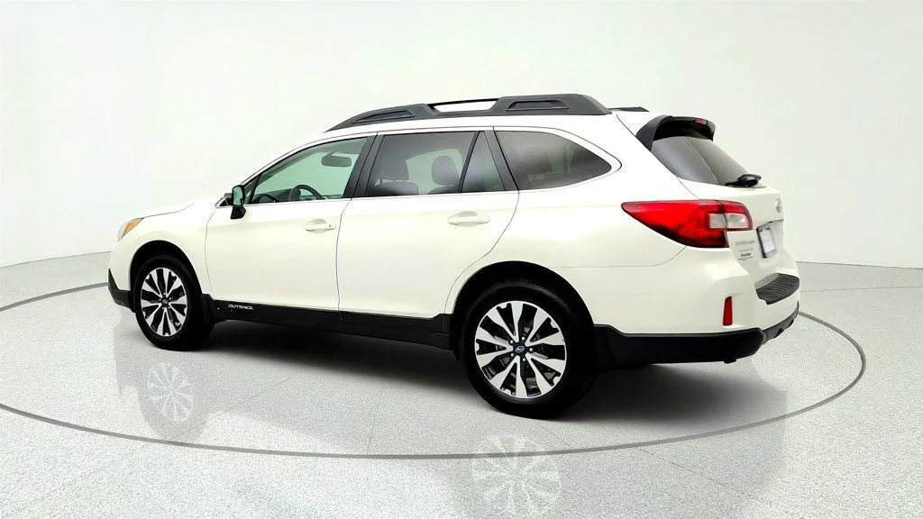 Used 2015 Crystal White Pearl Subaru 4dr Wagon 2.5i Limited PZEV w/ Popular Package #4 image 7