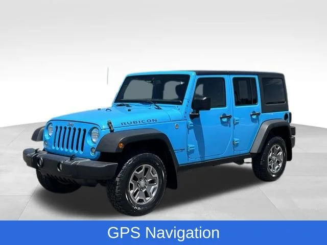 Used 2018 Blue Jeep Unlimited Rubicon image 1