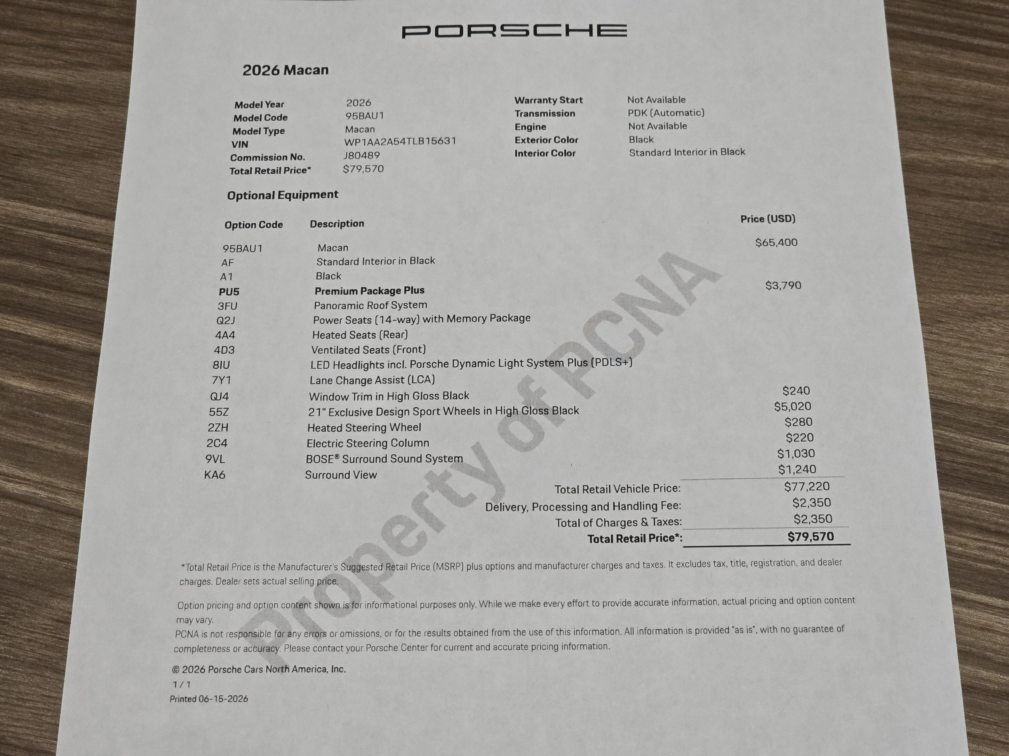 New 2026 Black Porsche  image 29