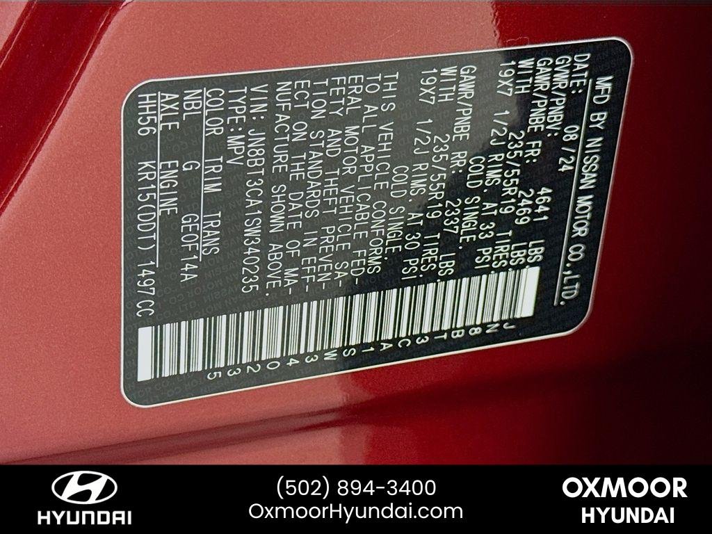 Used 2025 Scarlet Ember Tintcoat Nissan SL image 32