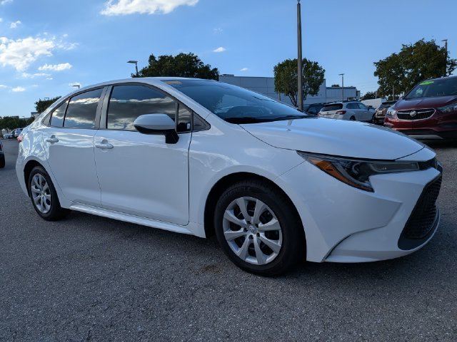 Used 2021 White Toyota LE image 2