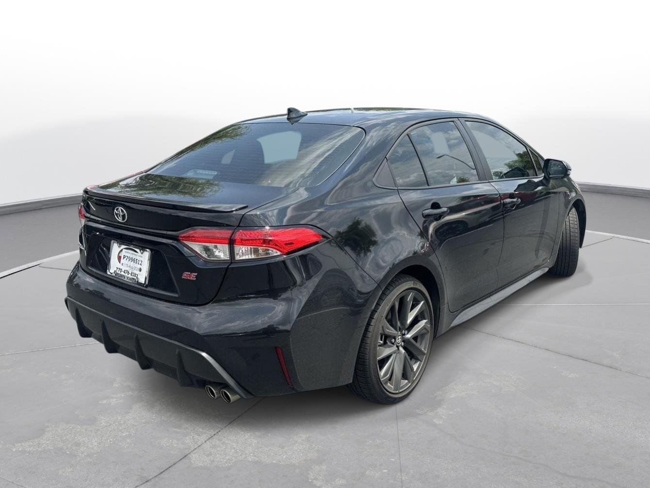 Used 2025 Midnight Black Metallic Toyota SE image 6