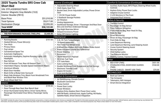 2025 Toyota Tundra SR5 - Photo 7