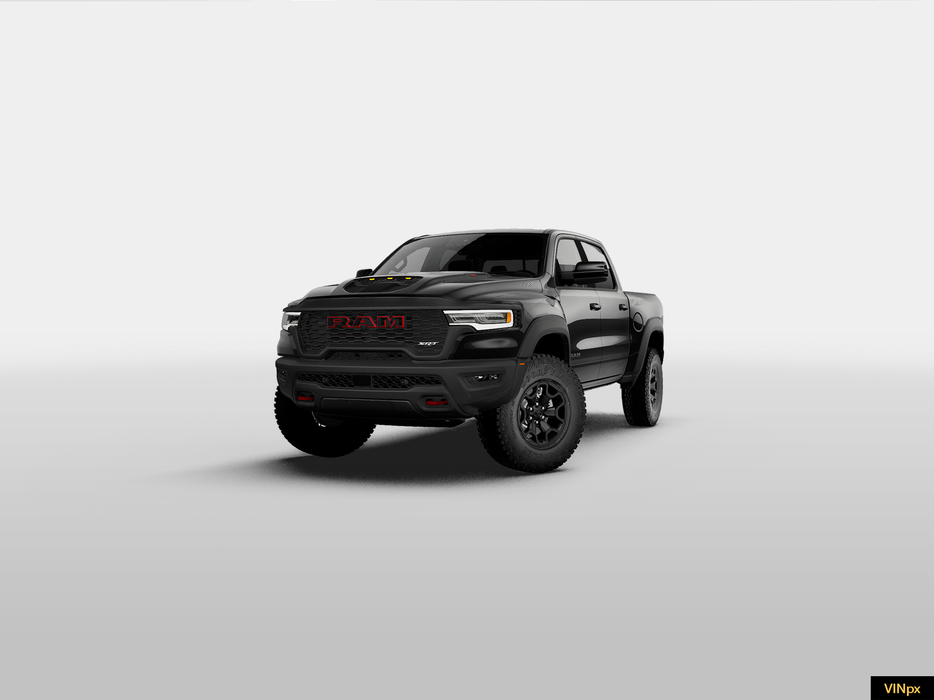 New 2027 Diamond Black Crystal Pearl-Coat Exterior Paint RAM TRX image 1