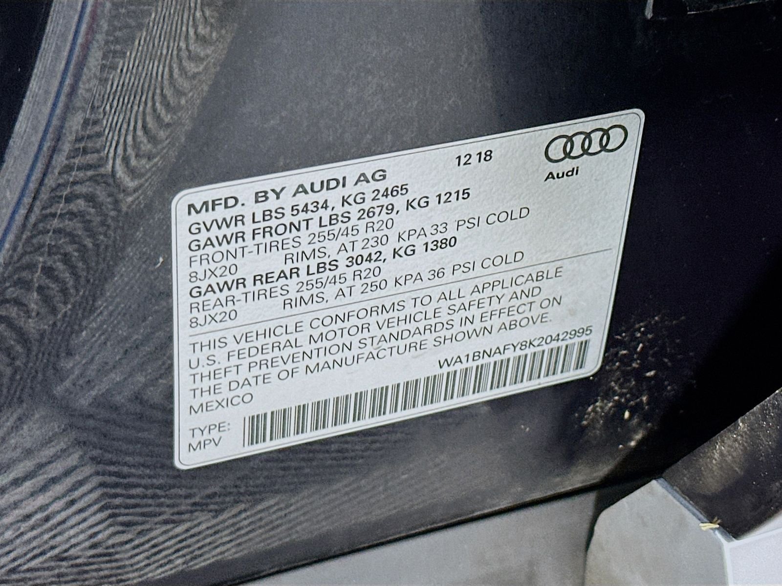 Used 2019 Moonlight Blue Audi 2.0T Premium Plus image 34