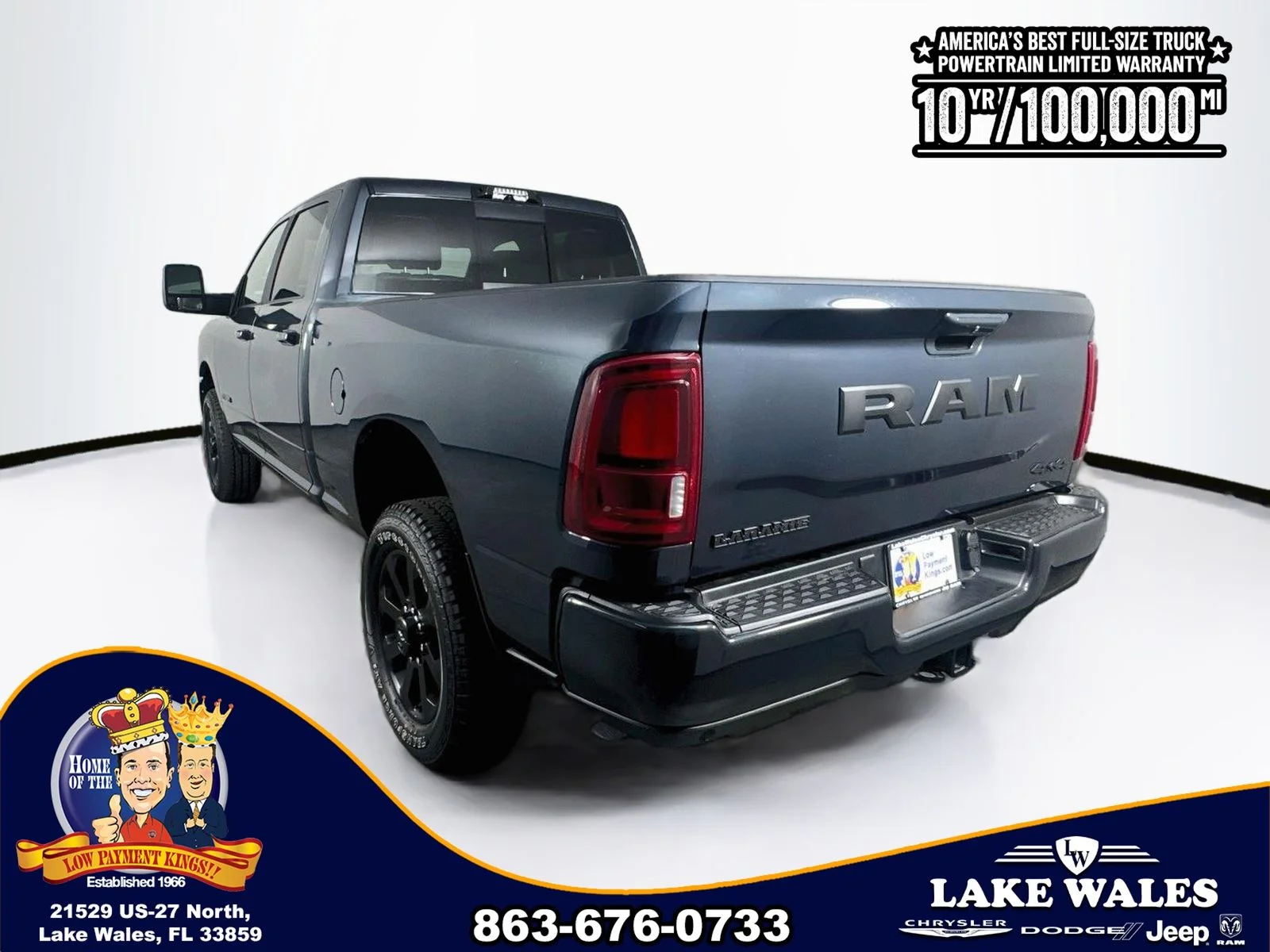 New 2026 Forged Blue Metallic Exterior Paint RAM Laramie image 5