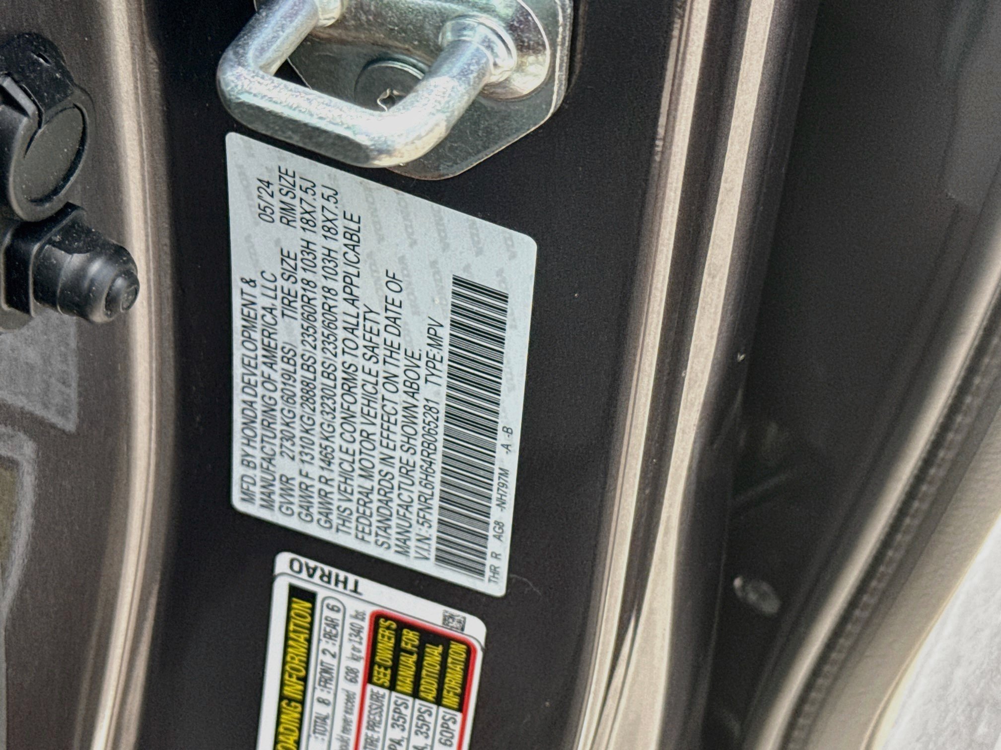 Certified Used 2024 Modern Steel Metallic Honda EX-L image 35