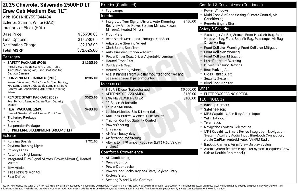 Used 2025 Summit White Chevrolet LT image 22