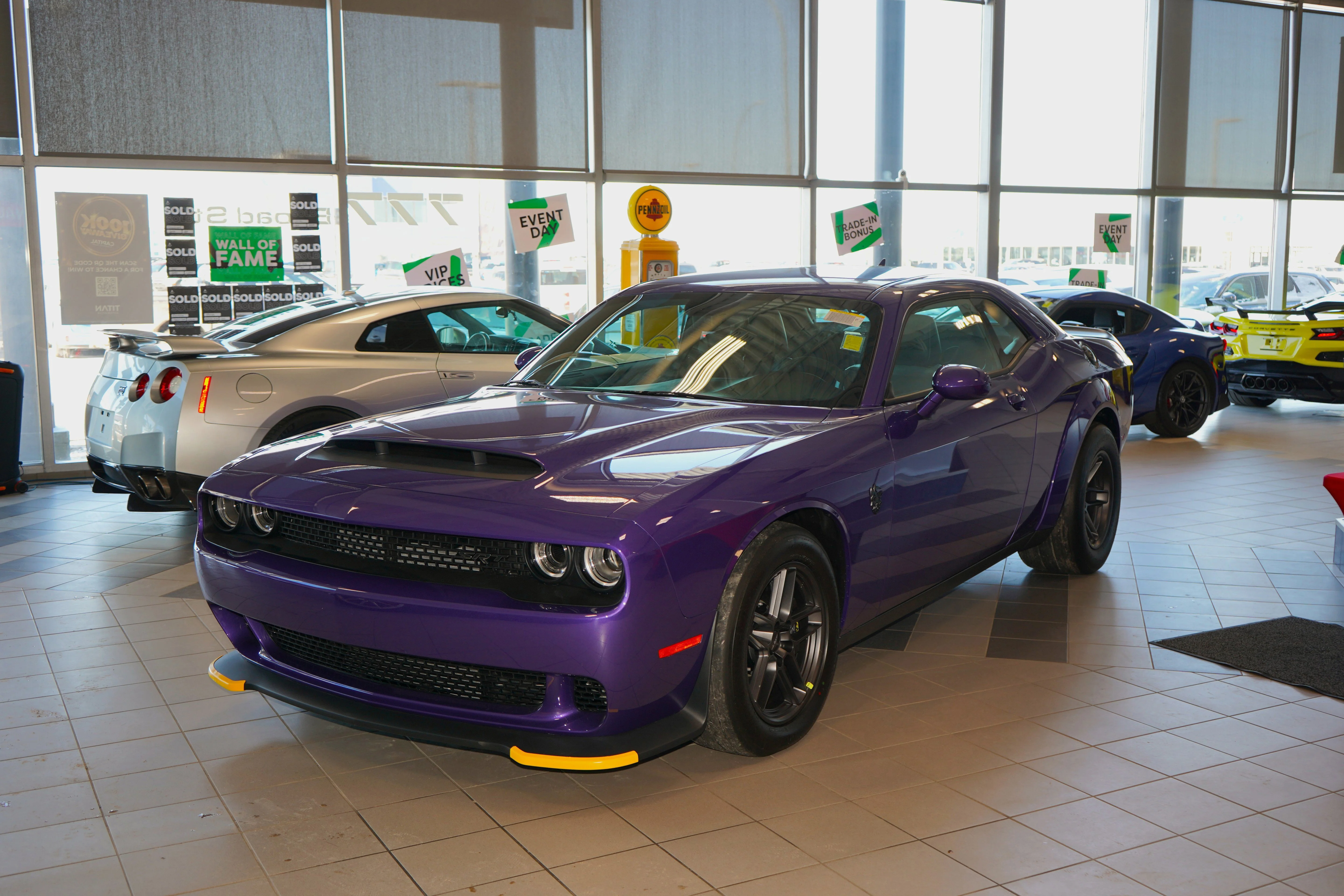 Used 2023 Plum Crazy Pearl Dodge SRT Demon 170*NO LUX TAX! | 1,025HP!!!! | Plum Crazy Purple | Only 24 KM! | Brembo Brakes image 2