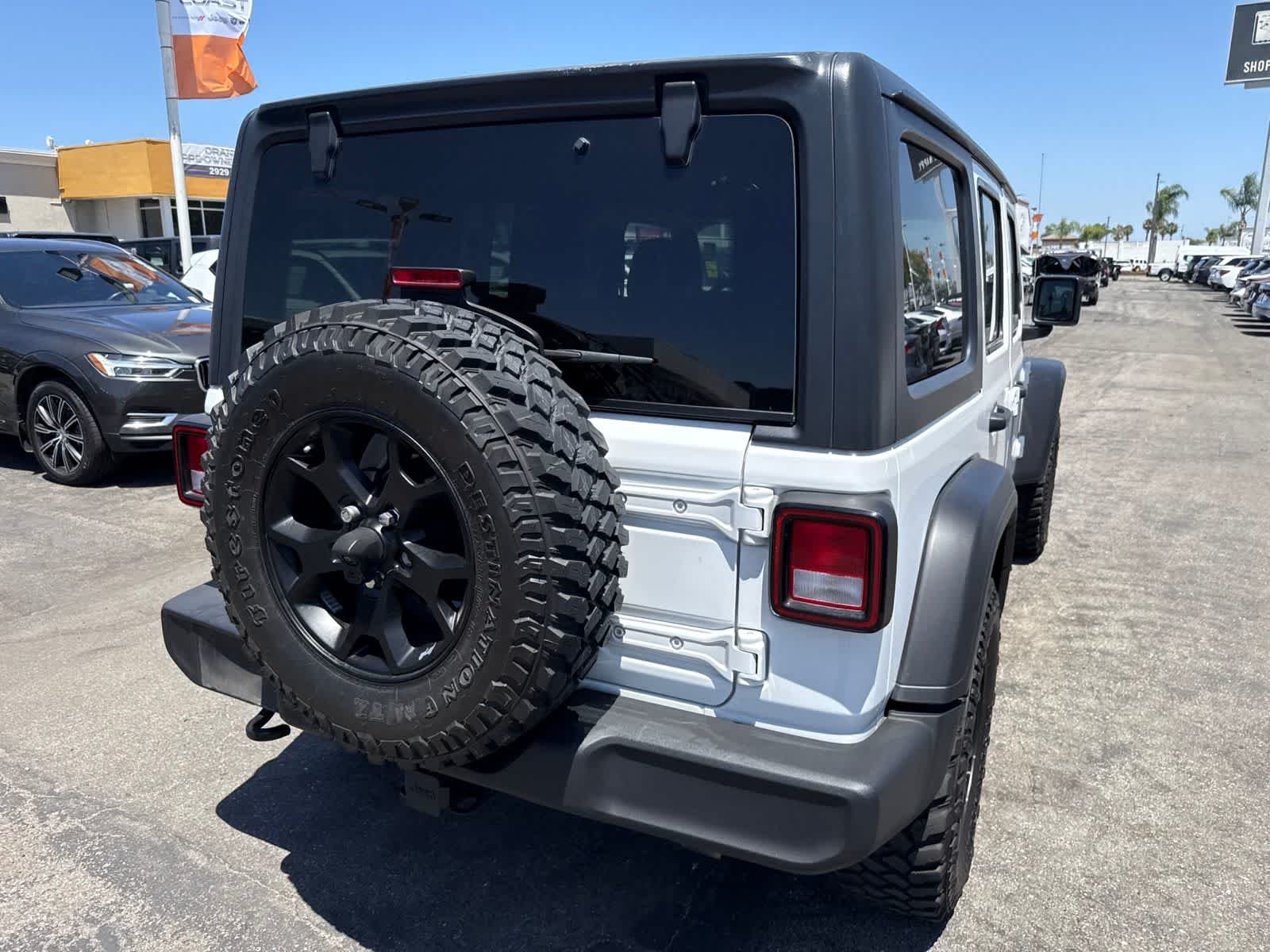 Used 2021 Bright White Clearcoat Jeep Unlimited Willys Sport image 13