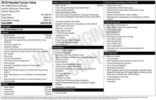 Used 2018 Black Noir Pearl Hyundai Value image 28