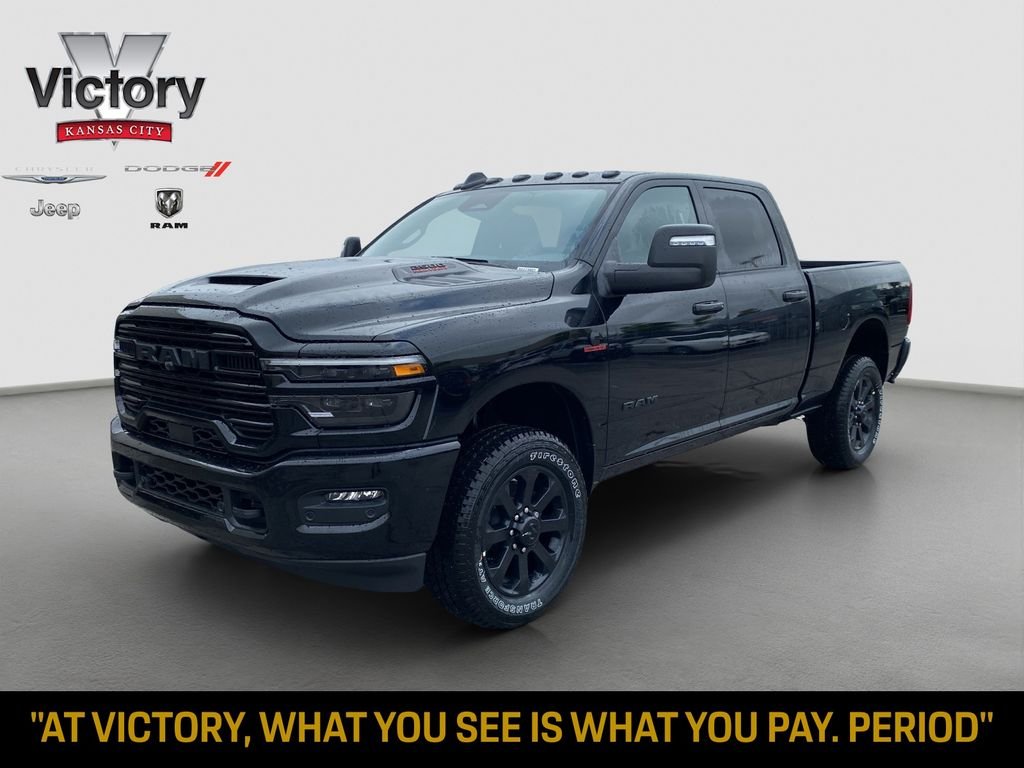 New 2026 Diamond Black Crystal Pearl-Coat Exterior Paint RAM Laramie image 3