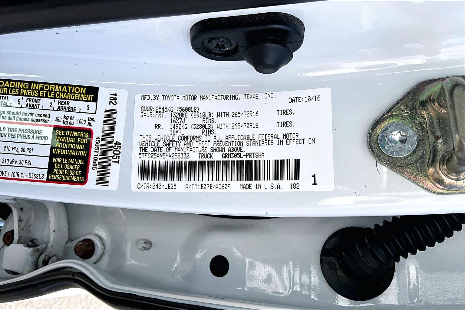 Used 2017 Super White Toyota TRD Pro image 32