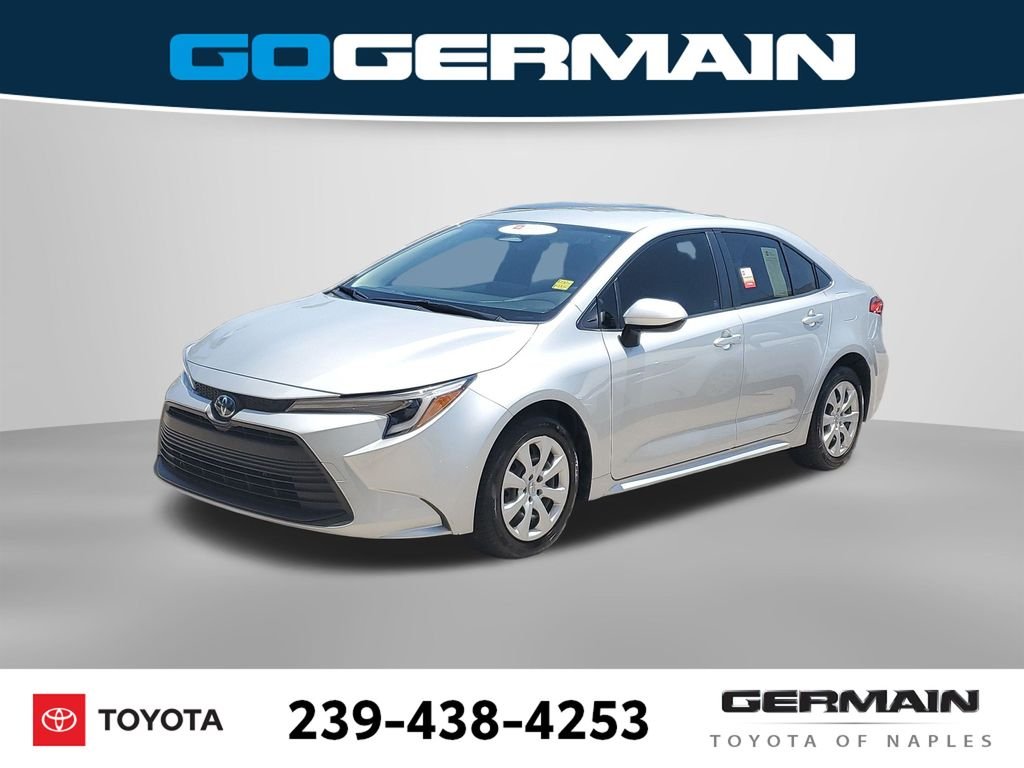 Certified Used 2023 Silver Toyota LE image 1