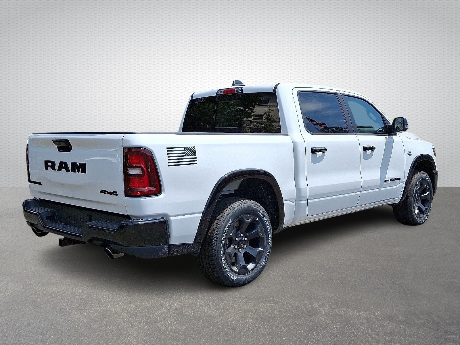 New 2026 Bright White Clear-Coat Exterior Paint RAM Big Horn Crew Cab 4x4 5