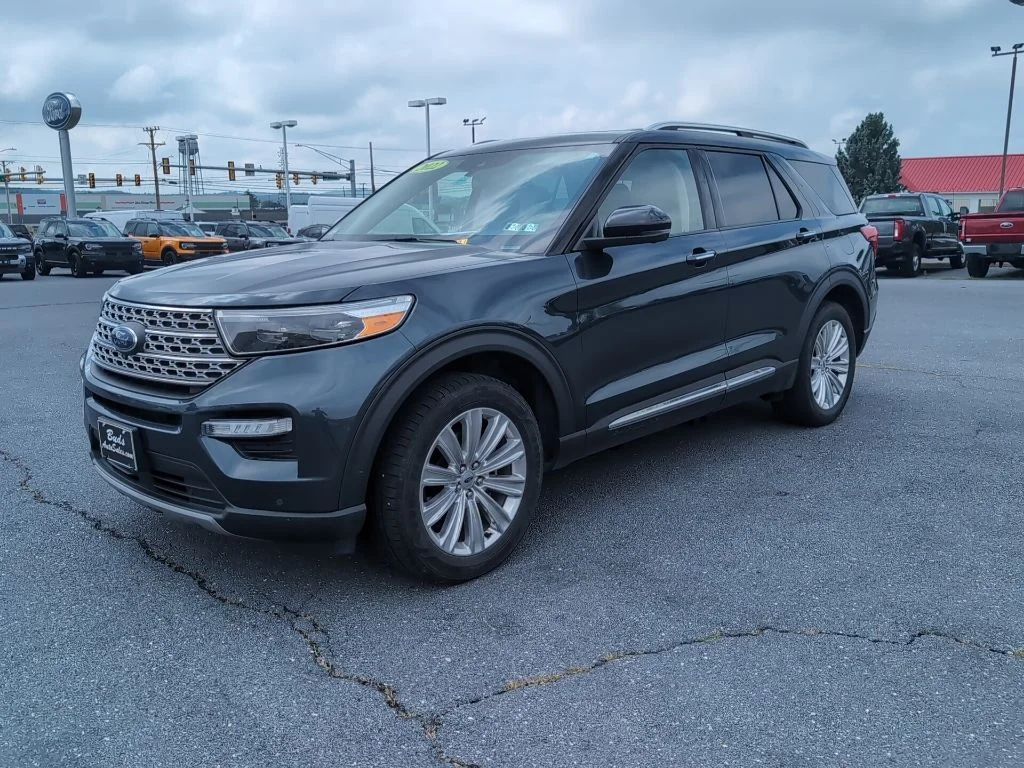 Certified Used 2022 Blue Ford Limited image 1