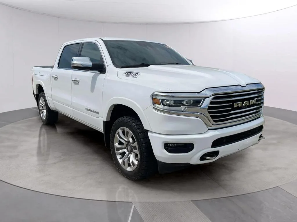 Used 2020 Bright White Clearcoat Ram Laramie Longhorn image 7