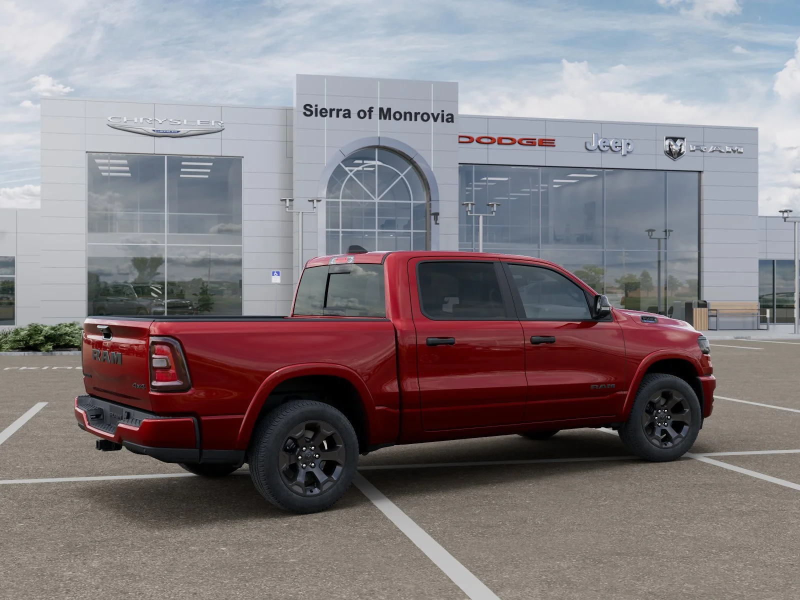 New 2026 Molten Red Pearl-Coat Exterior Paint RAM Big Horn/Lone Star image 35