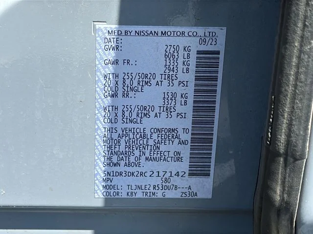 Certified Used 2024 Gray Nissan Platinum image 32