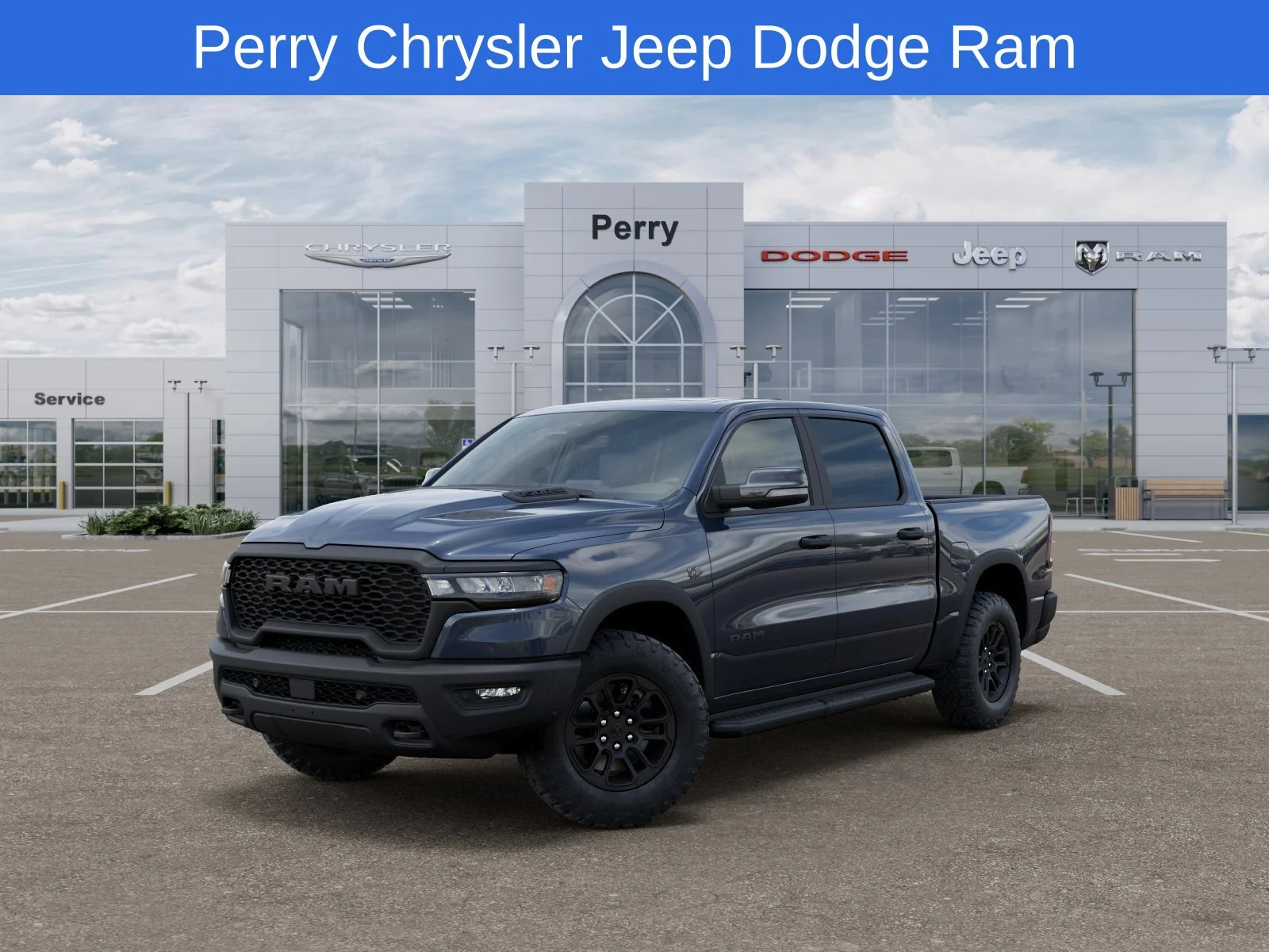 New 2027 Forged Blue Metallic Exterior Paint RAM Rebel image 6