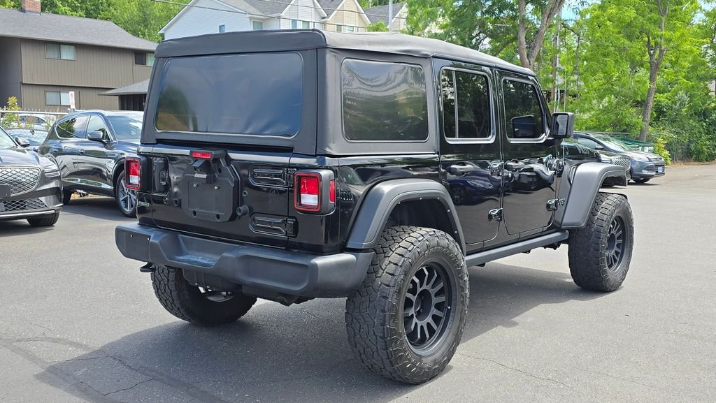 Used 2022 Black Clearcoat Jeep Unlimited Willys image 3