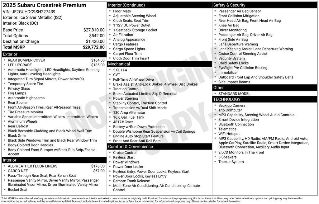 Certified Used 2025 Silver Subaru Premium image 43