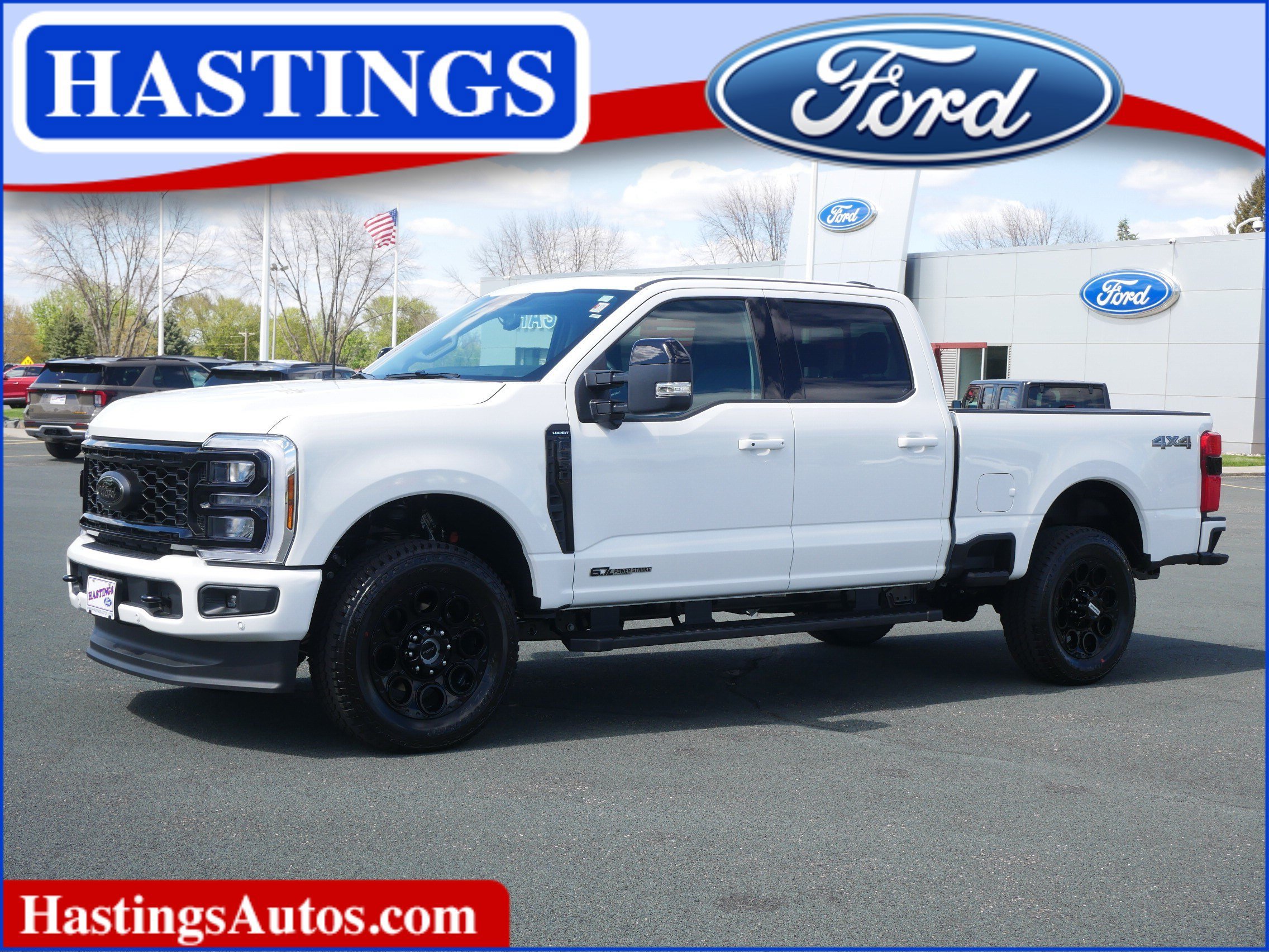 New 2026 Star White Metallic Tri-Coat Ford F-350® Lariat® image 1