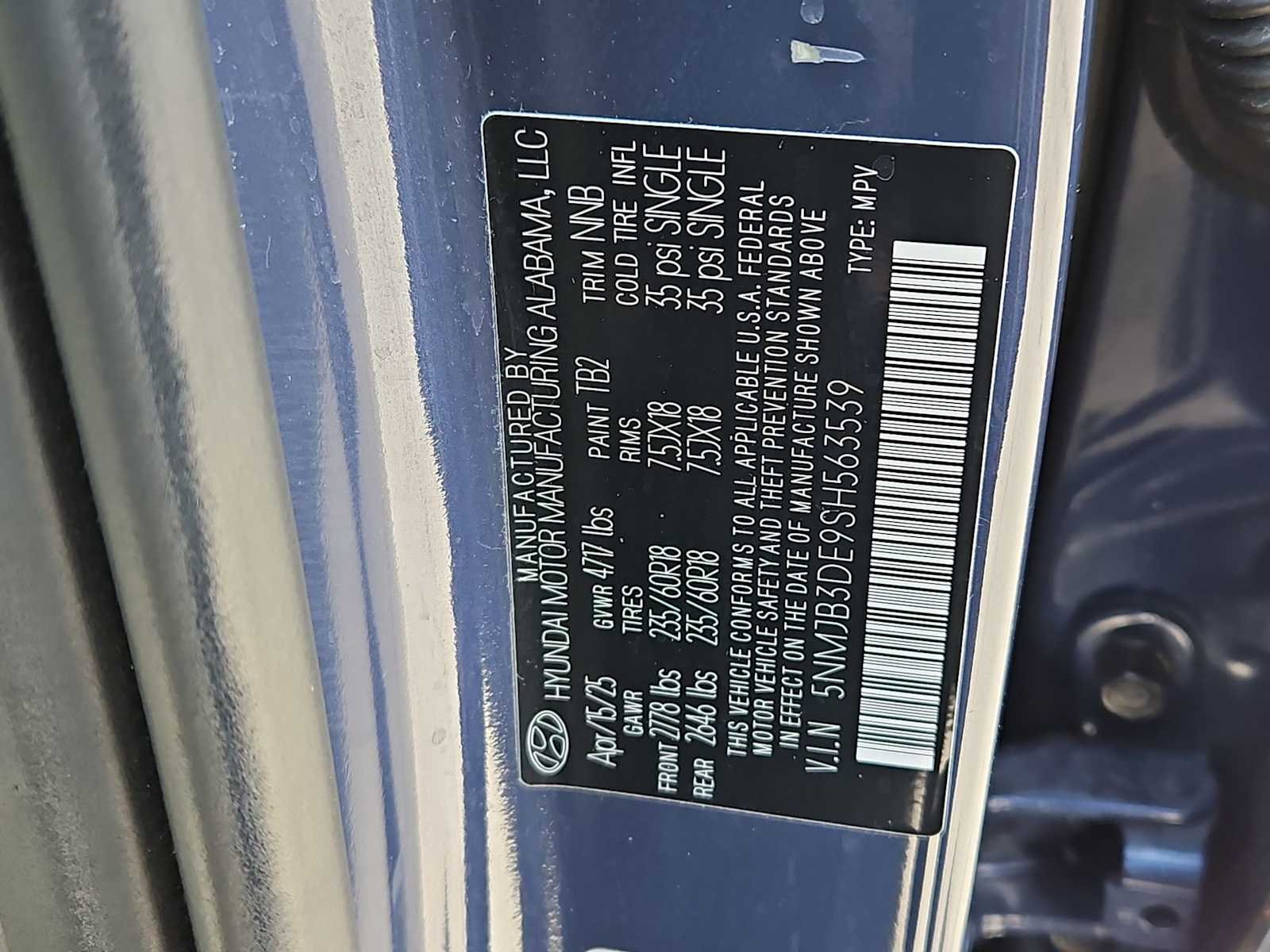 Certified Used 2025 Atlantis Blue Hyundai SEL image 35