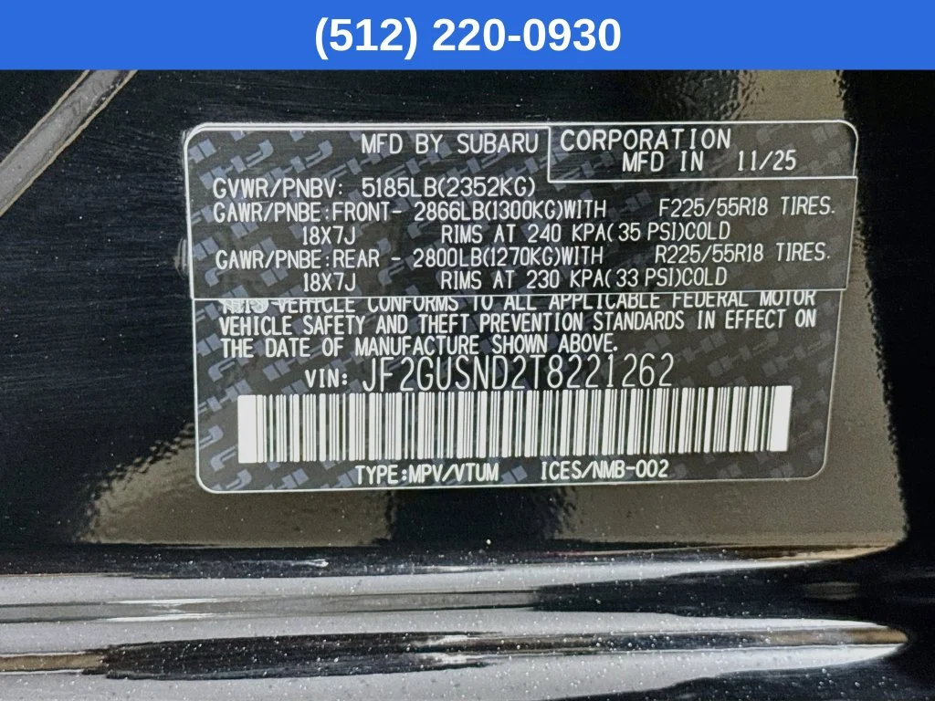 Certified Used 2026 Black Subaru Limited image 40