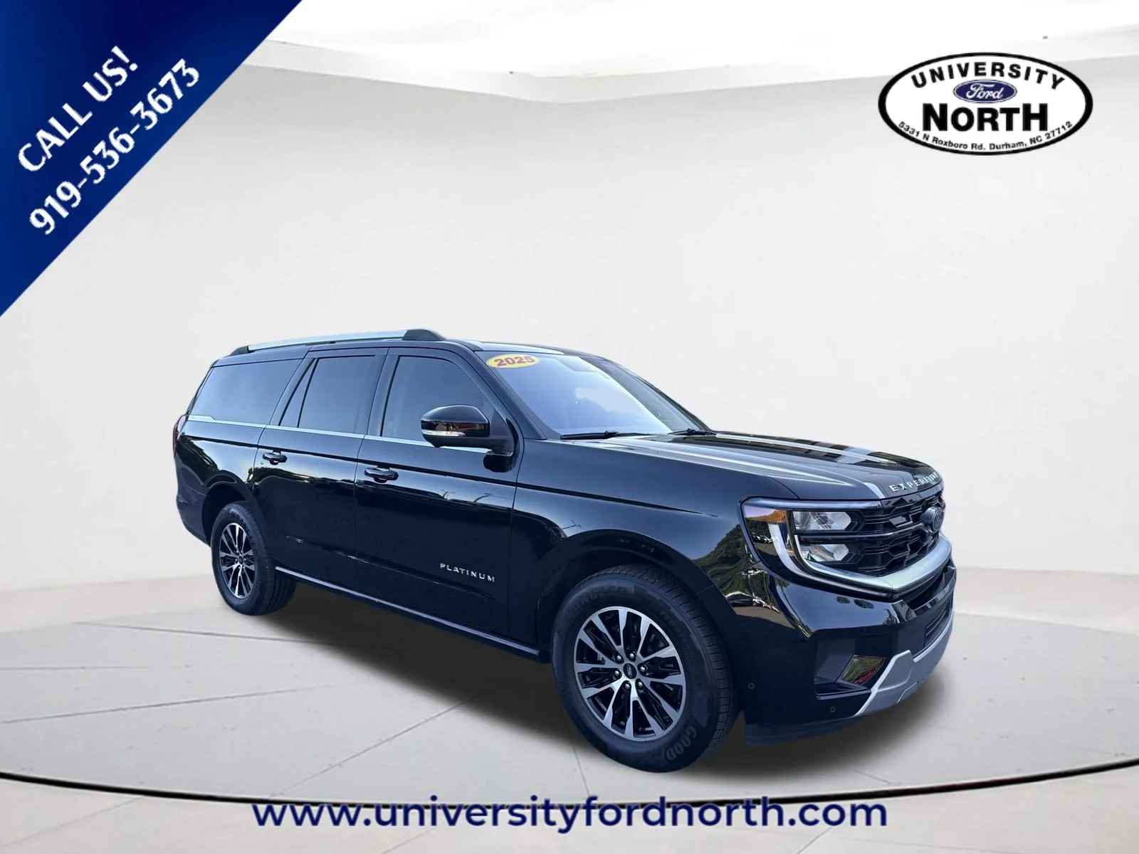 Used 2025 Black Metallic Ford Platinum image 1