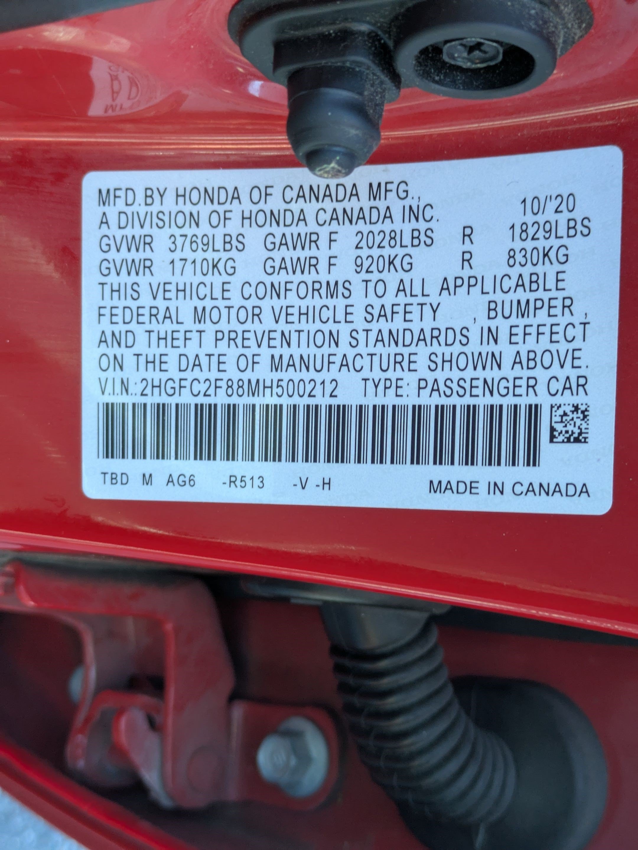 Certified Used 2021 Rallye Red Honda Sport image 32