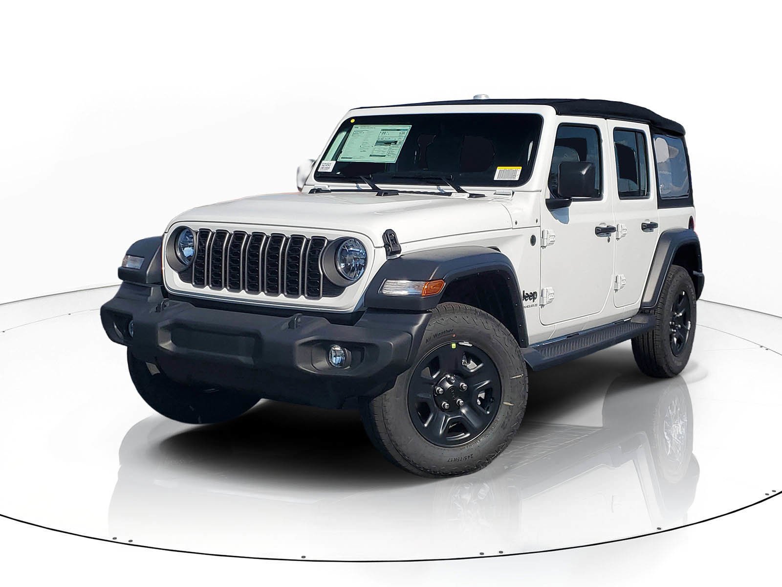 New 2026 Bright White Clear-Coat Exterior Paint Jeep Sport image 2