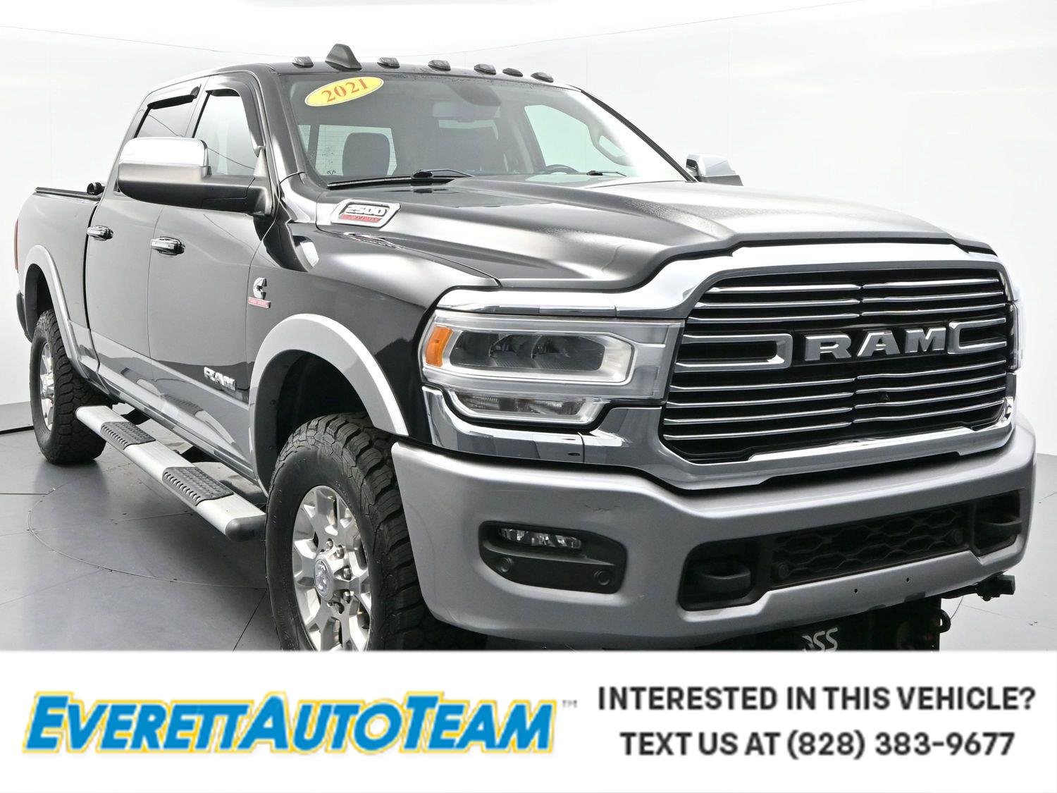 Used 2021 Diamond Black Crystal Pearlcoat Ram Laramie image 1