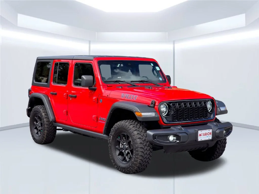 Certified Used 2025 Red Jeep Willys 4xe image 14