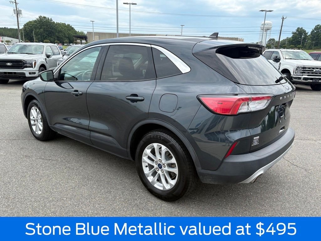 Certified Used 2022 Stone Blue Metallic Ford SE image 6