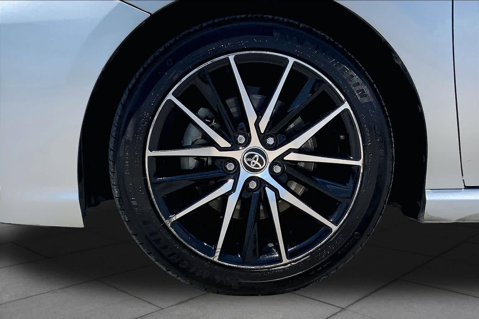 Used 2021 Celestial Silver Metallic Toyota SE image 11