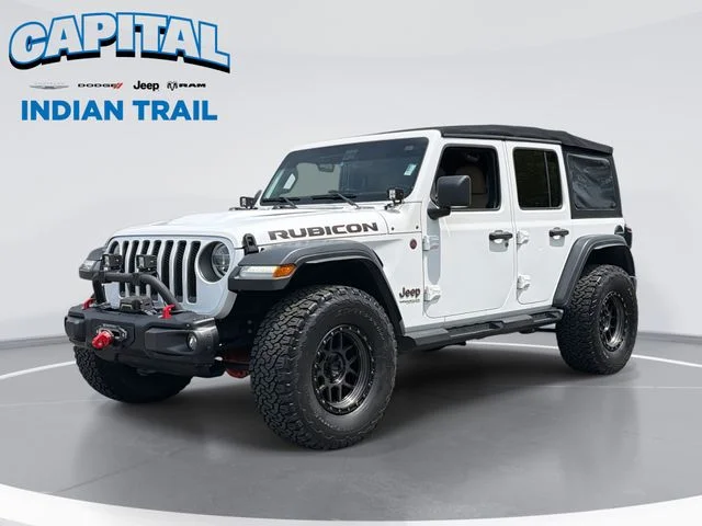 Used 2018 White Jeep Unlimited Rubicon image 1