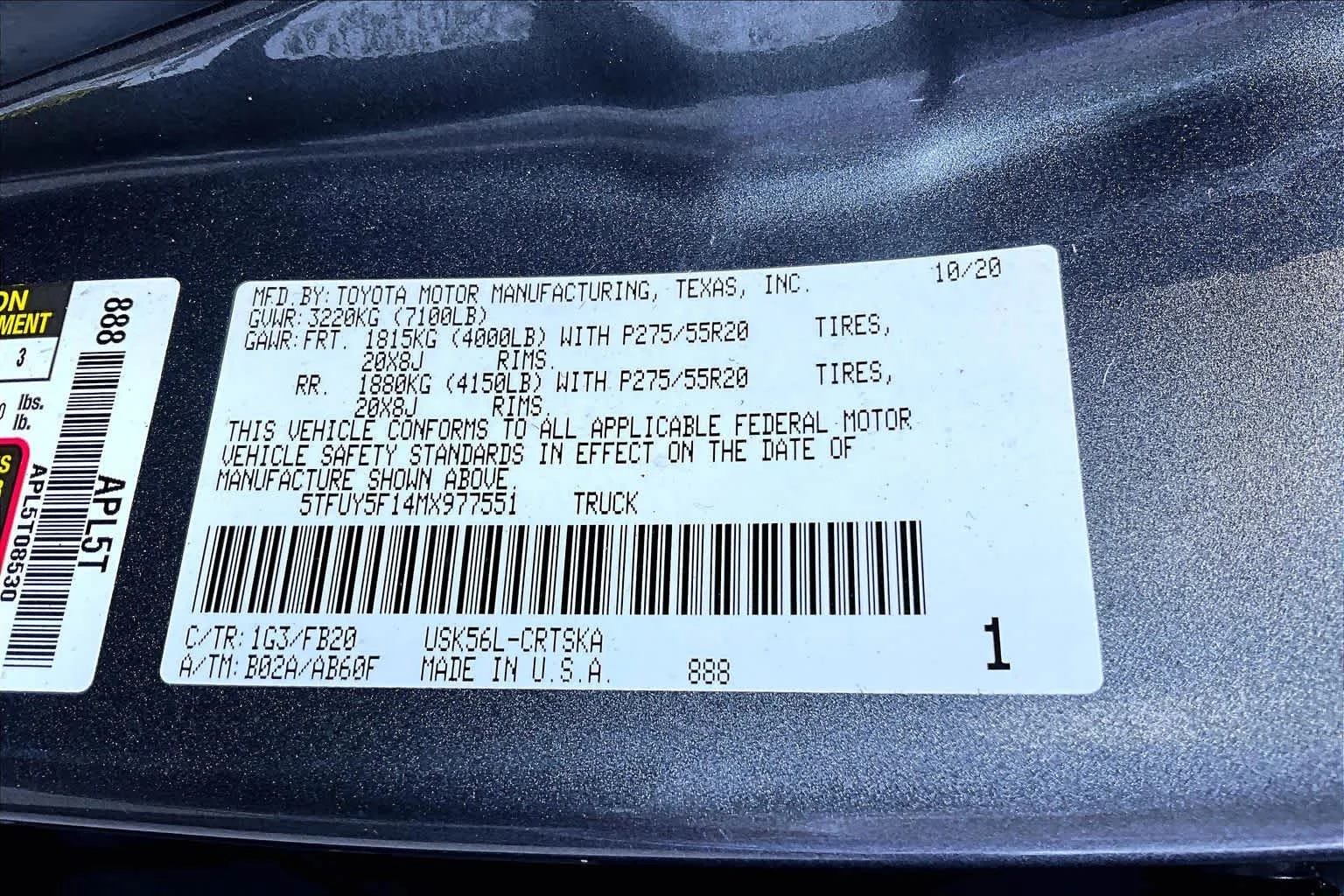 Used 2021 Magnetic Gray Metallic Toyota SR5 image 33