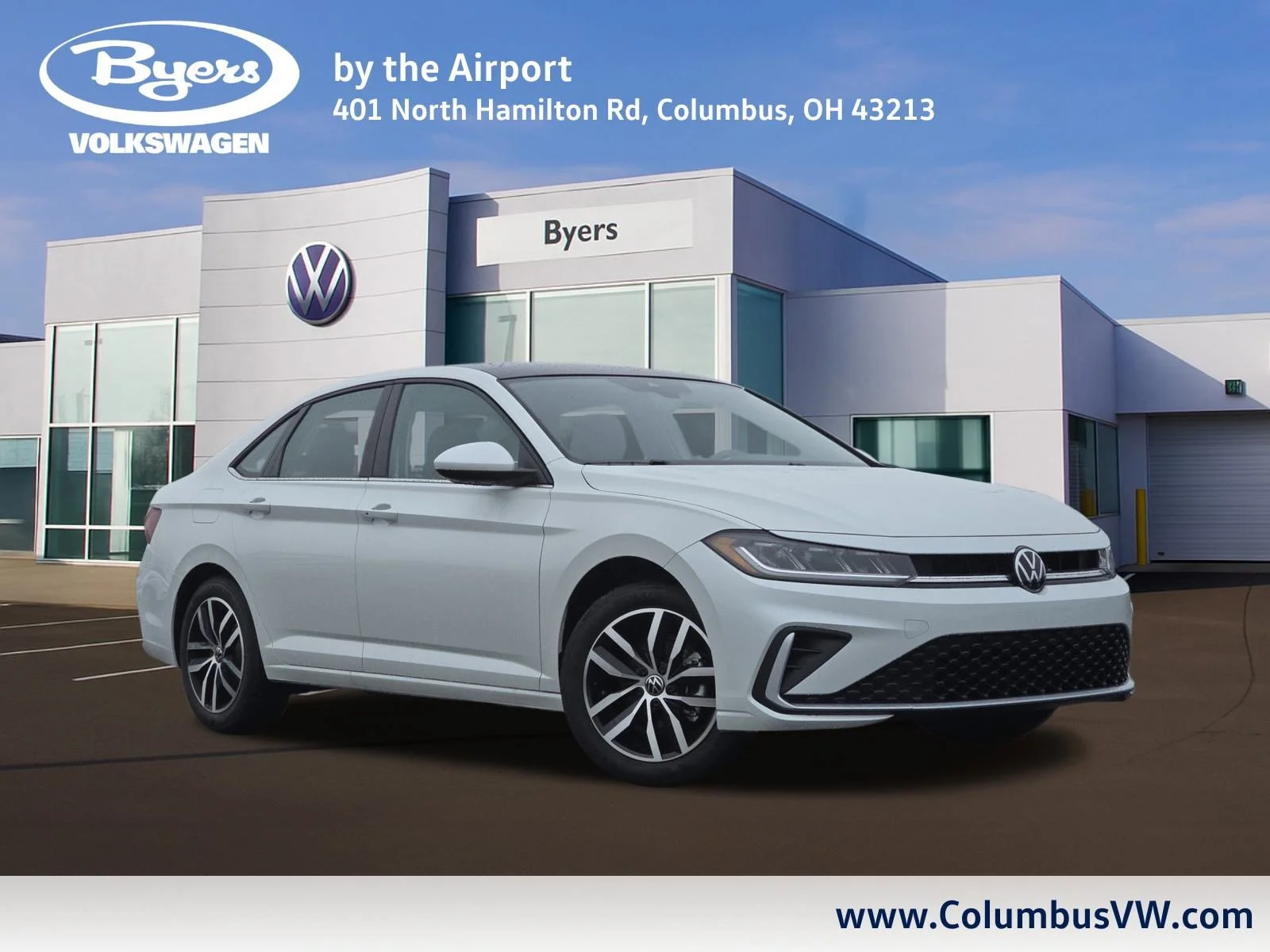 New 2026 Opal White Pearl Volkswagen SE image 1