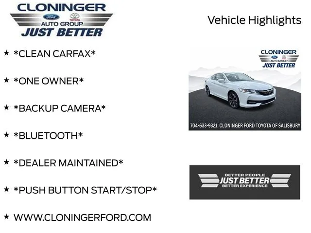 Used 2016 White Honda EX-L image 3