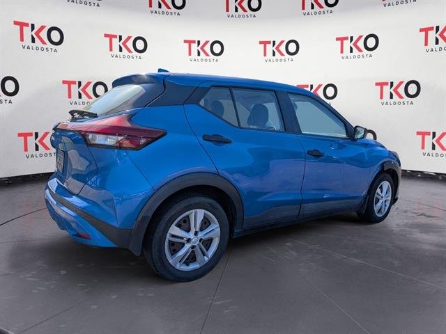 Used 2021 Electric Blue Metallic Nissan S image 2