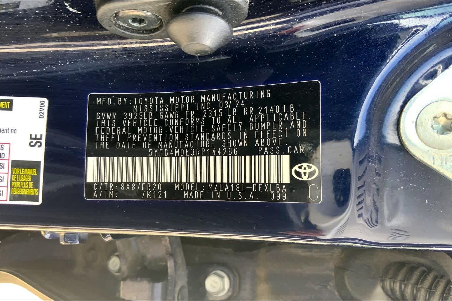 Used 2024 Blueprint Toyota LE image 33