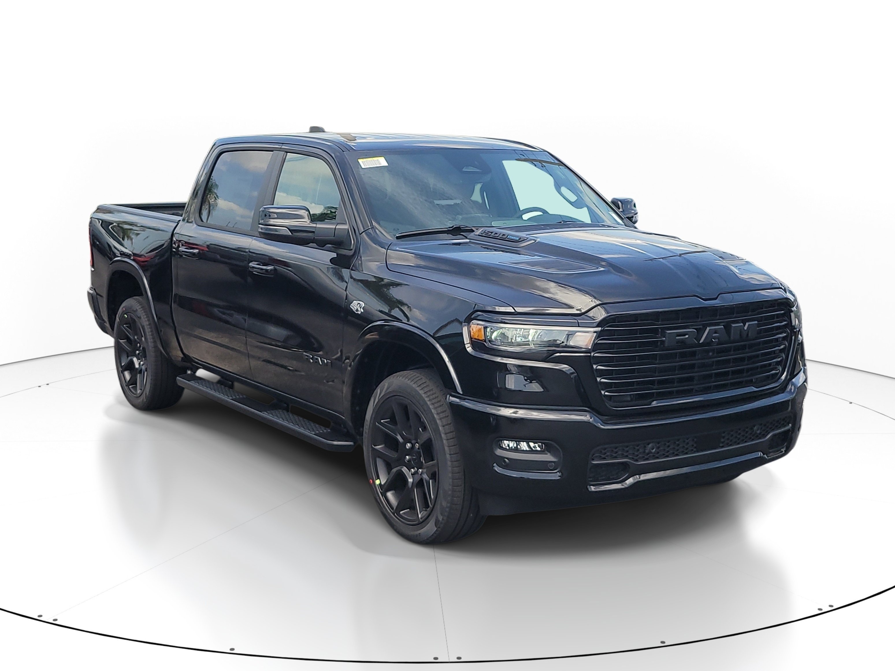 New 2026 Diamond Black Crystal Pearl-Coat Exterior Paint RAM Laramie image 1