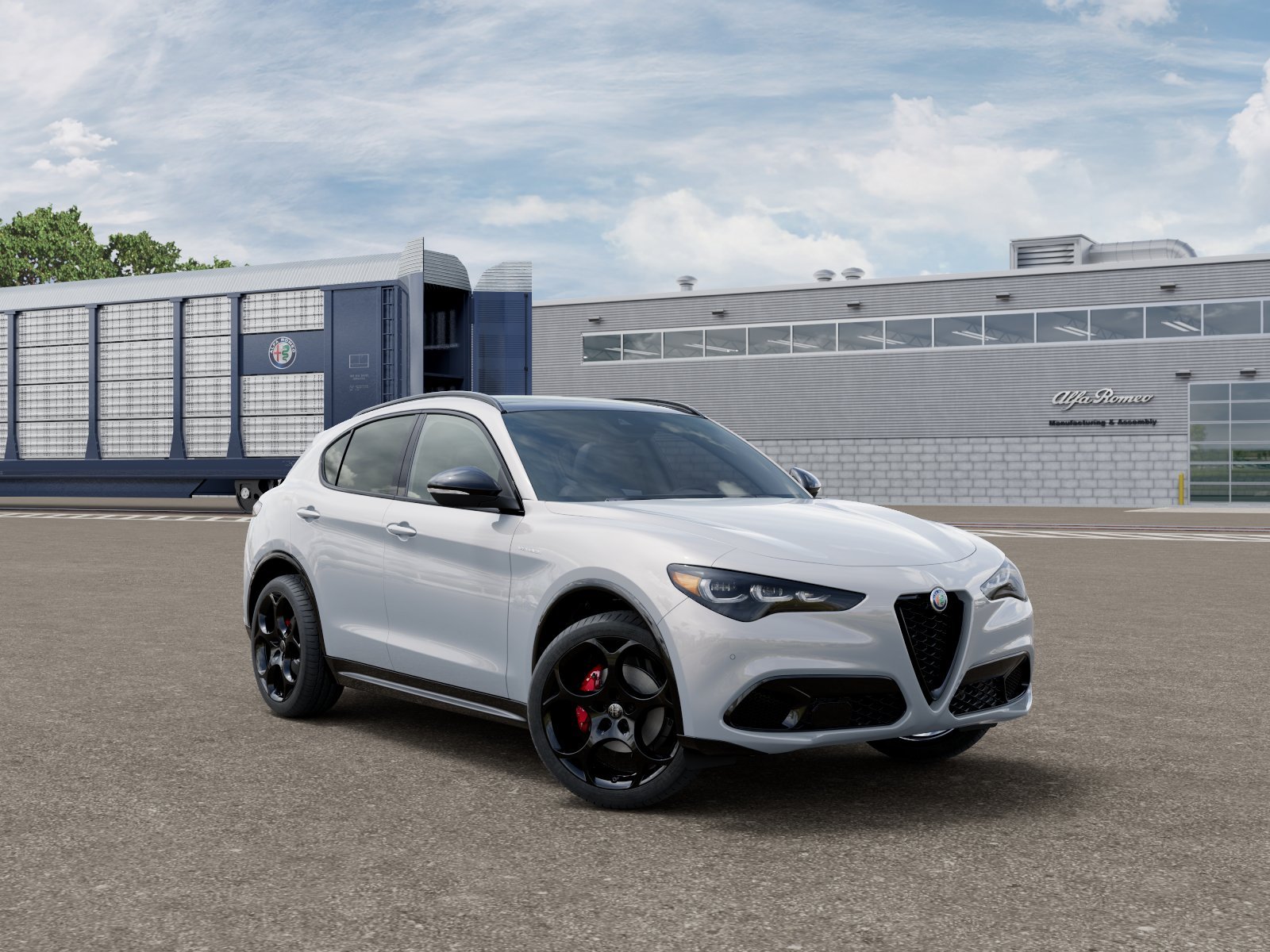 New 2026 Moonlight Gray Metallic Exterior Paint Alfa Romeo Base image 3
