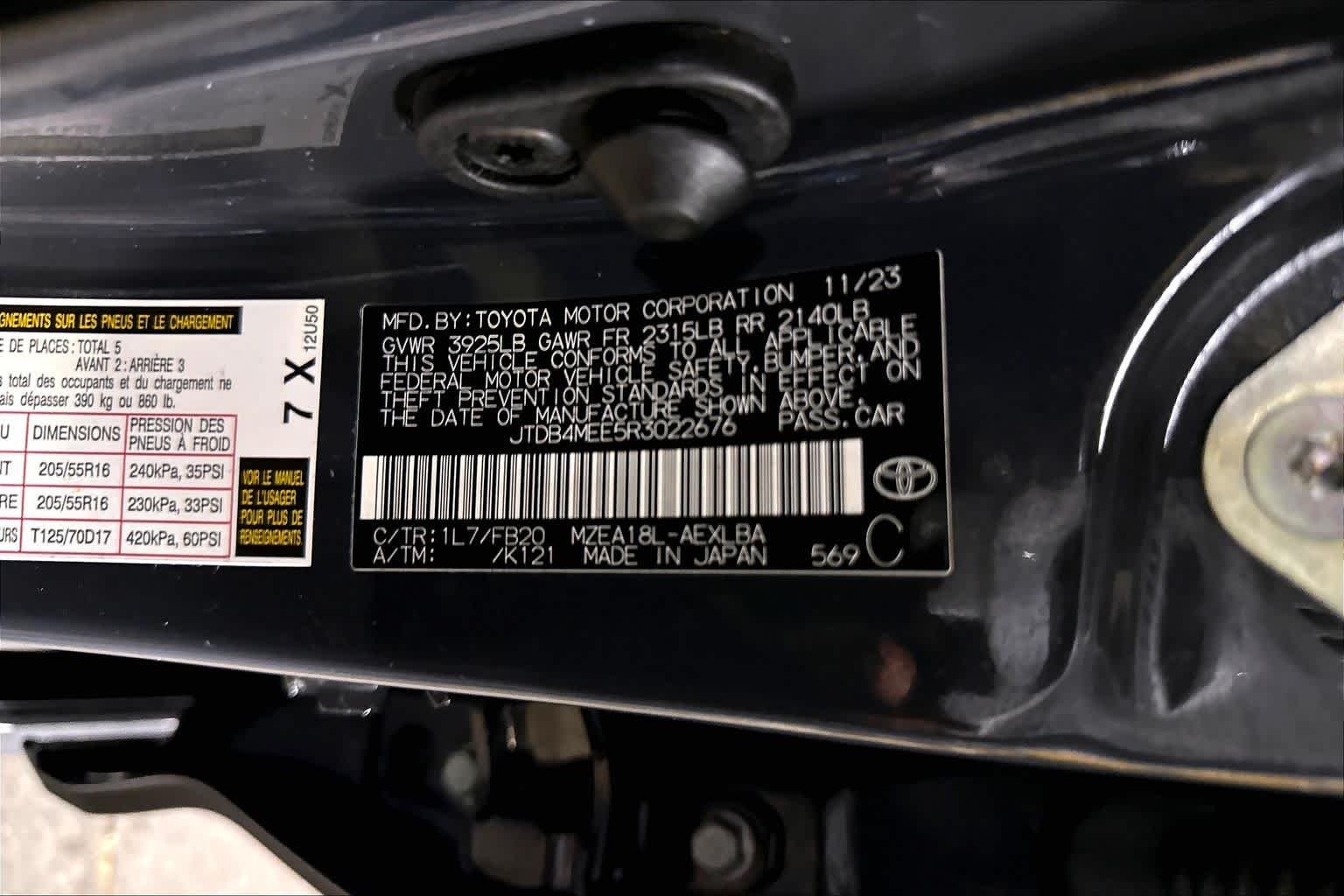 Used 2024 Underground Toyota LE image 34