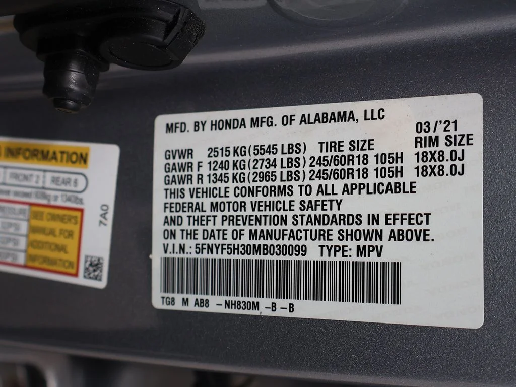 Used 2021 Silver Honda EX image 46