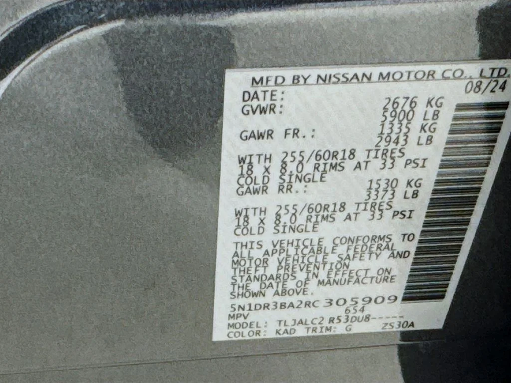 Certified Used 2024 Gray Nissan SV image 43