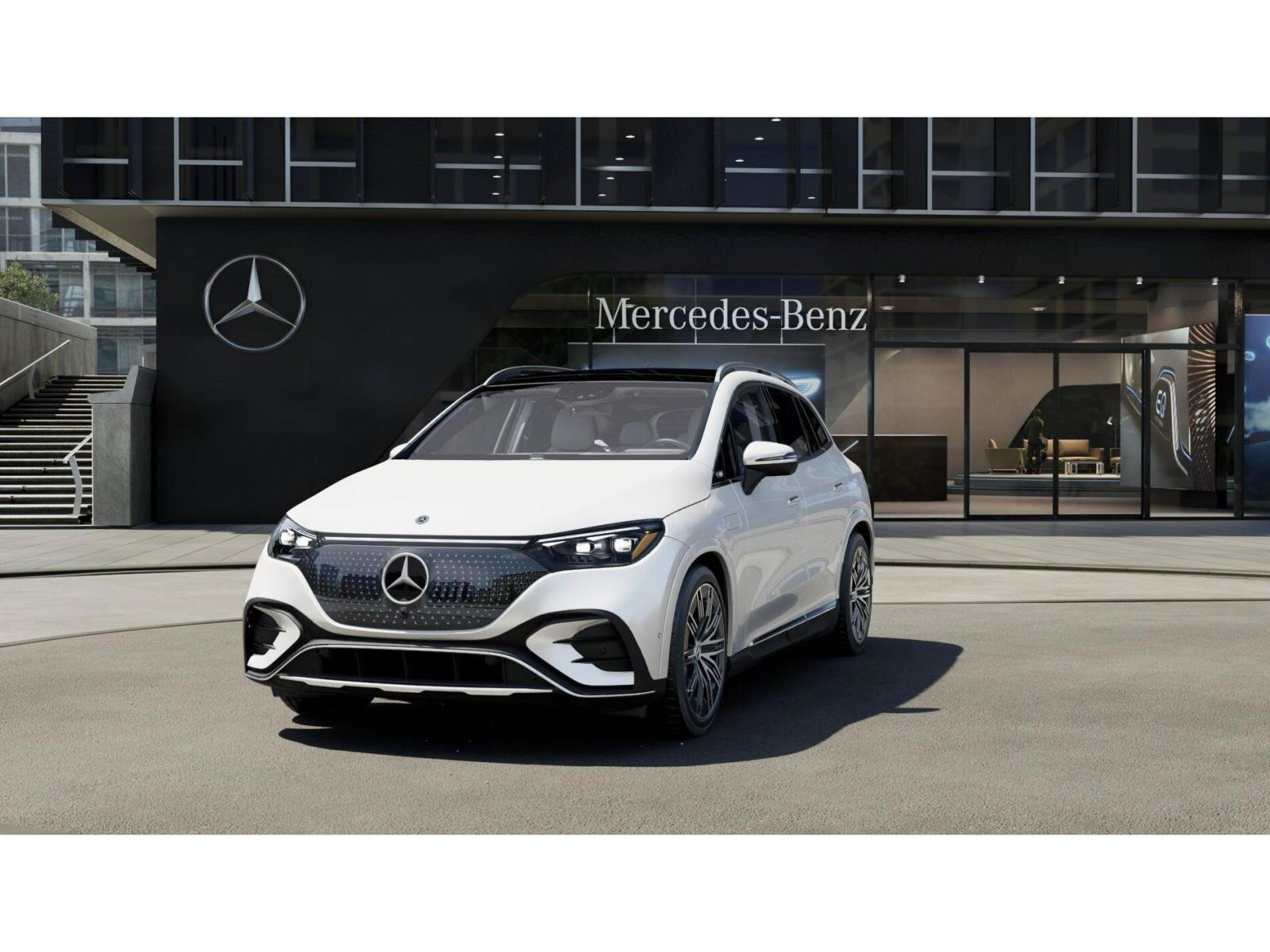 New 2027 MANUFAKTUR Moonlight White Metallic Mercedes-Benz EQE 320+ image 41