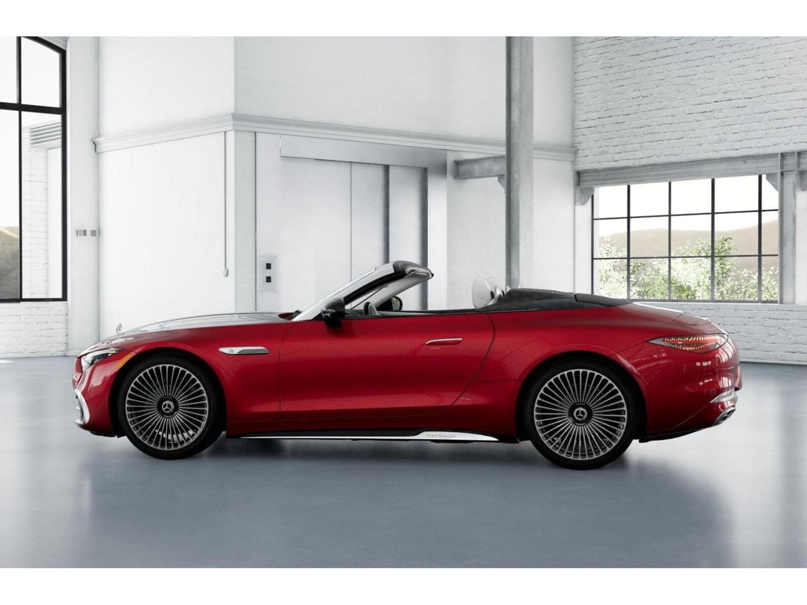 New 2026 MANUFAKTUR garnet red metallic (Red Ambiance) Mercedes-Benz Maybach SL 680 Monogram Series image 33