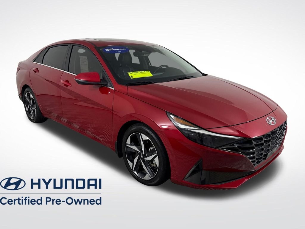 Certified Used 2023 Red Hyundai Limited image 1